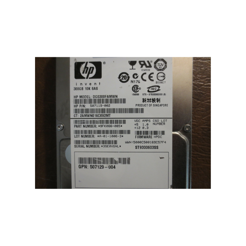 HP 300GB 2.5” SAS HDD 9FK066-085 (Second-Hand) - FOR SERVERS ONLYNetwork & Servers