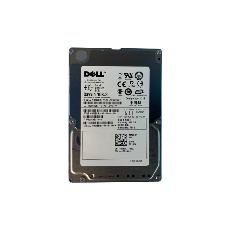 Dell 146GB 2.5” SAS HDD 9FJ066-150 (Second-Hand) - FOR SERVERS ONLYNetwork & Servers