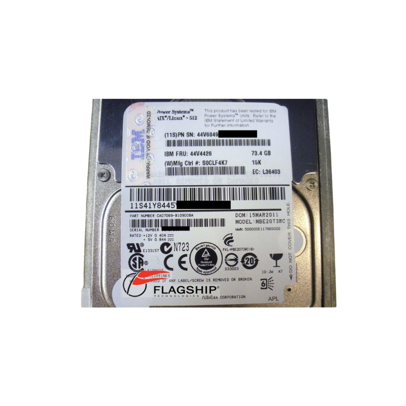 IBM 73.4GB 2.5” SAS HDD CA07069-B10900BA (Second-Hand) - FOR SERVERS ONLYNetwork & Servers