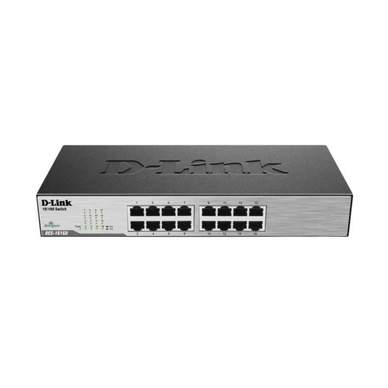 D-Link DES-1016D Unmanaged Switch (Refurbished)Network & Servers