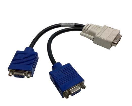 DMS-59 to Dual VGA Y-Splitter Cable (Second-Hand)Cables & Adapters