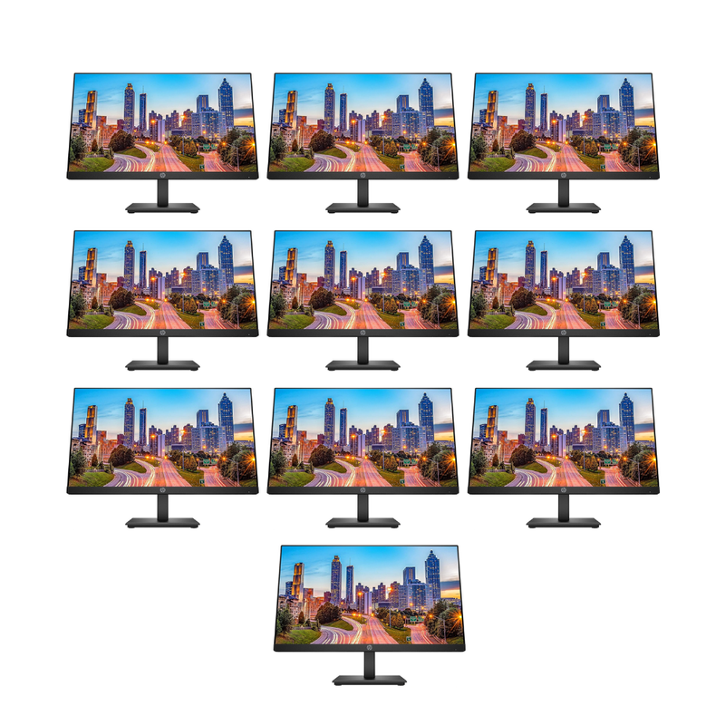 10x HP P224 22" Borderless Widescreen Monitors Bundle DealBundle Deals