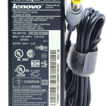 Lenovo 42T4424 - 90W 20V 4.5A 5.5mm Tip AC Adapter for Lenovo Thinkpad (Second-Hand)Laptop Accessories