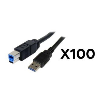 Batch of 100x Printer Cables - USB 3.0 (Second-Hand)Printers / Scanners