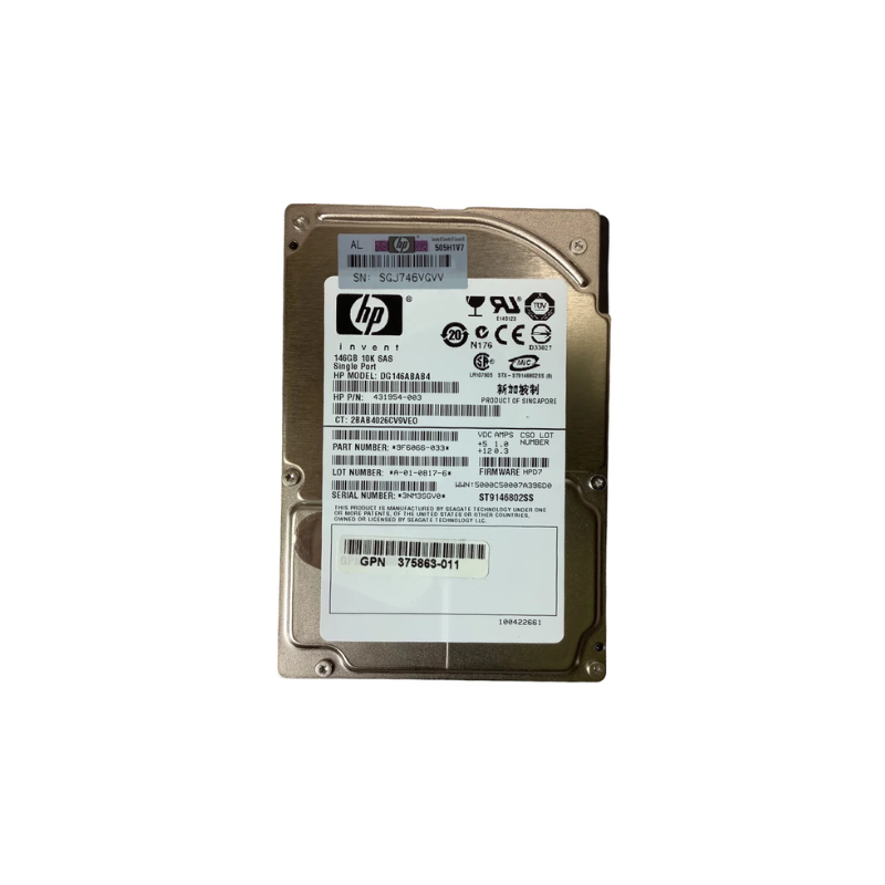 HP 146GB 2.5” SAS HDD 9F6066-033 (Second-Hand) - FOR SERVERS ONLYNetwork & Servers