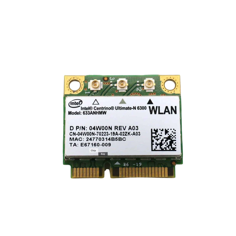 Dell Wi-Fi Card – 04W00N (Intel Centrino Ultimate-N 6300) (Second-Hand)Dell Laptop Parts