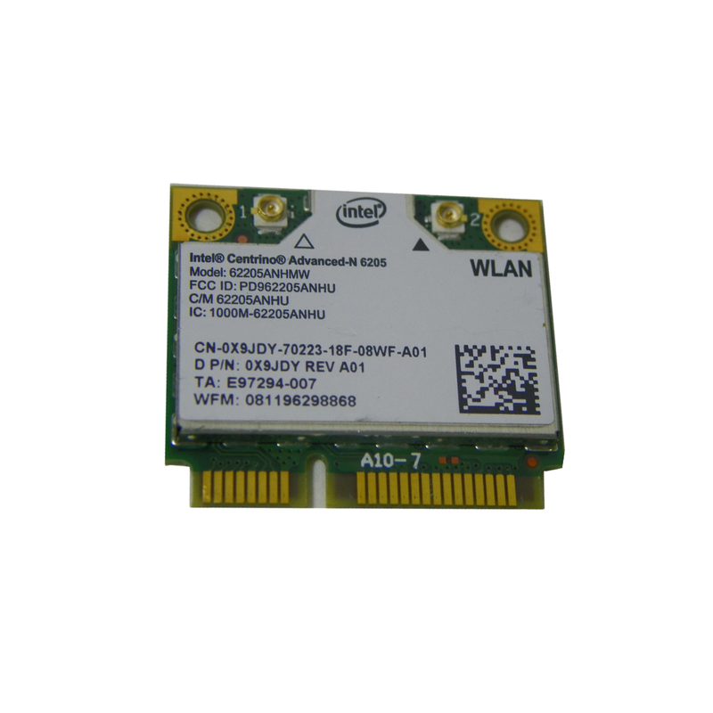 Dell Wi-Fi Card – 0X9JDY (Intel Centrino Advanced-N 6205) (Second-Hand)Dell Laptop Parts