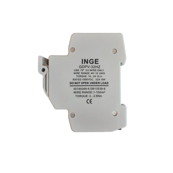 Inge: DC 1P Fuse Base 32A 1000VDC High Profile (Use 10x38mm DC Fuse Link) (IngeGDPV-32HZ) (Second-Hand)Solar