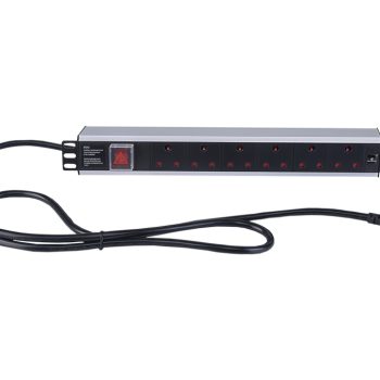 Linkbasic 6 Way Aluminium Moulded Rack Mount PDU