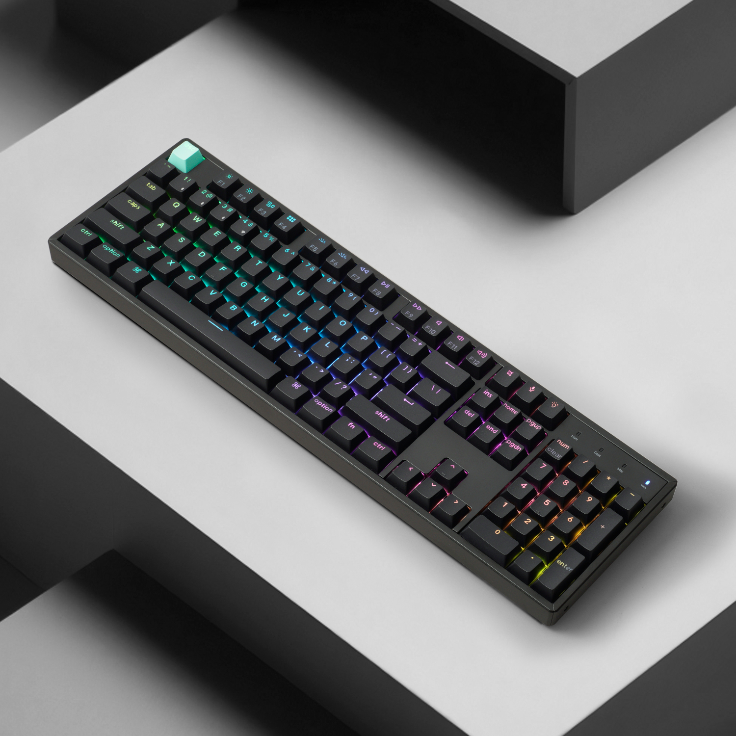 Keychron K10 HE 100% Hot-Swap Gateron Dbl-Rail Nebula Switch RGB Wireless Keyboard - Black - Image 5