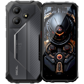OSCAL Rugged smarthone Marine 2 LTE 6.56-inch HD 720x1612 90Hz Octa-core T615 up to 1.8 GHz RAM 4GB ROM 64GB Cam Rear 16MP Front 8MP 4G LTE WiFi BT Battery 11000mAh GPS+GLONASS+Beidou+Galileo & IP68/IP69K/MIL-STD-810H Android 15 Black