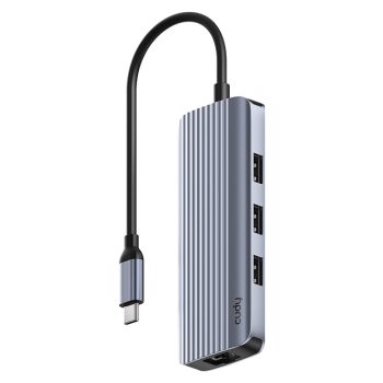 Cudy 6-in-1 4K 60Hz HDMI USB-A and USB-C Gigabit Ethernet Hub
