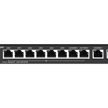 Reyee 10 Port Gigabit 4 WAN 8 PoE 110W 300 User Cloud Router