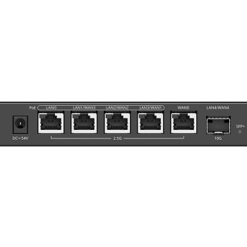 Reyee 5 Port 2.5G Multi-WAN 4 PoE 110W 400 User Cloud Router
