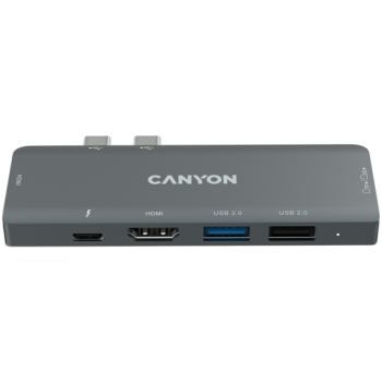 CANYON hub DS-5 7in1 Thunderbolt 3 Space Grey