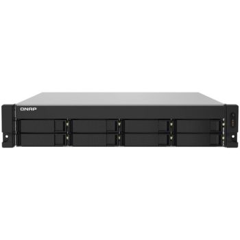 QNAP 8-Bay AL324 quad-core 1.7 GHz rackmount NAS with 250W redundant PSU, 4GB DDR4 UDIMM RAM, SATA 6Gb/s, 2x 10GbE SFP+, 2x 2.5GbE, 1x PCIe Gen2