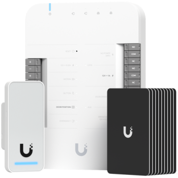 Ubiquiti quick start for Access with all you need for one door with one reader,  Door Hub, G2 Reader, 10 x Access Cards