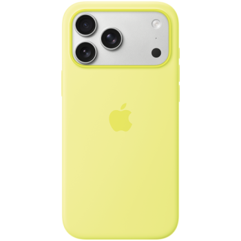 iPhone 17 Pro Max Silicone Case with MagSafe - Neon Yellow,Model A3560