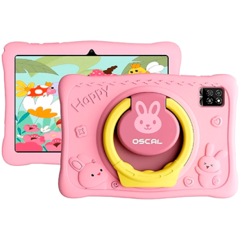 OSCAL KIDO 2 WiFi 10.1-inch HD IPS 800x1280 Quad-core T310 up to 2.0 GHz RAM 4GB ROM 64GB Cam Rear 8MP Front 5MP WiFi5 BT 5.0 Battery 6600mAh Android 16 Bunny Pink