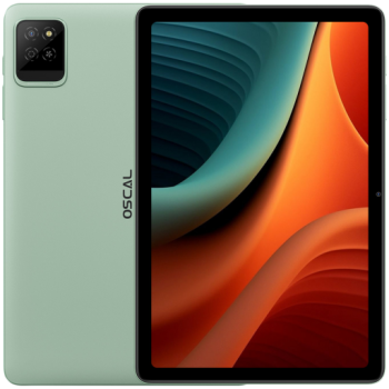 OSCAL PAD 30 WiFi 10.1-inch HD IPS 800x1280 Quad-core T310 up to 2.0 GHz RAM 4GB ROM 128GB Cam Rear 8MP Front 5MP WiFi5 BT 5.0 Battery 6600mAh Android 15 Hazel Green
