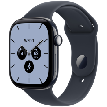 Apple Watch Series 12 GPS + Cellular 46mm Night Blue Ceramic Case with Navy Blue Sport Band - M/L