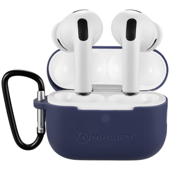 Amplify Note X 3 Series TWS Earphones - White Case + Blue Cover