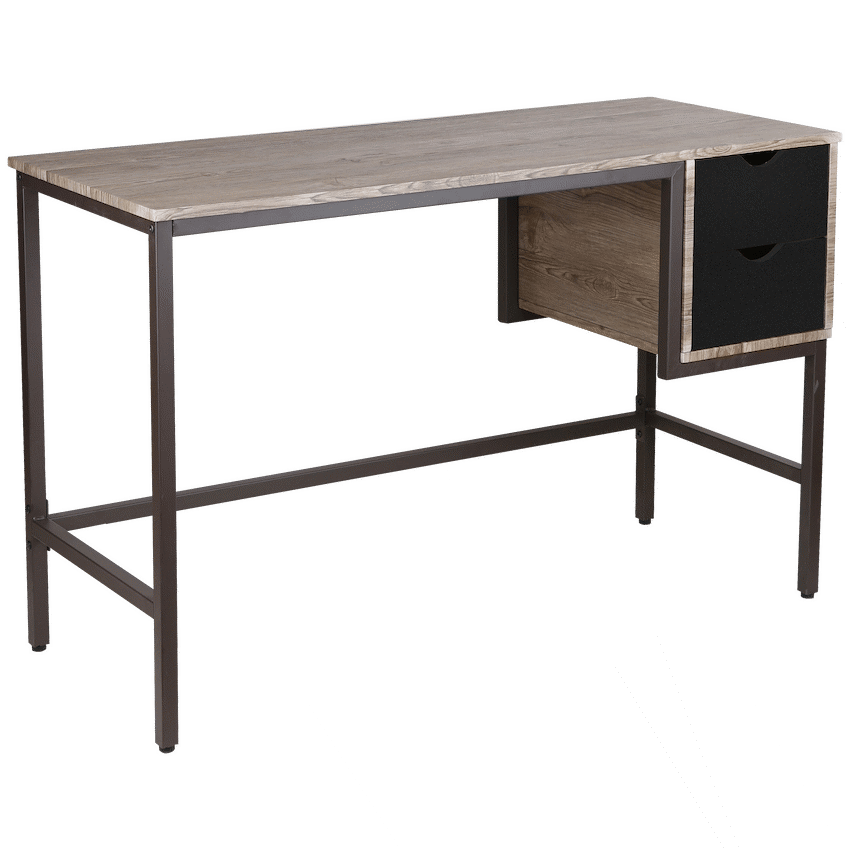 Everfurn Rampart Office Desk with Two Drawers