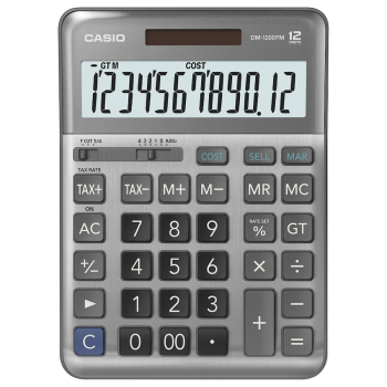 Casio DM-1200FM-W-DP Business Calculator