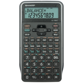 Sharp EL-738 XTB - Advanced Financial Calculator NEW DESIGN