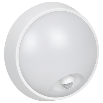 Ellies Spectra Series - AC 15W  Round LED Bulkhead with 3CCT and Sensor -WT