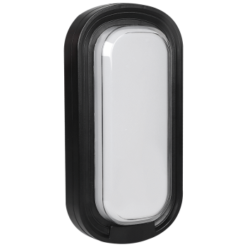 Ellies Ellipse Series AC 24W Capsule LED Bulkhead - PC - BK
