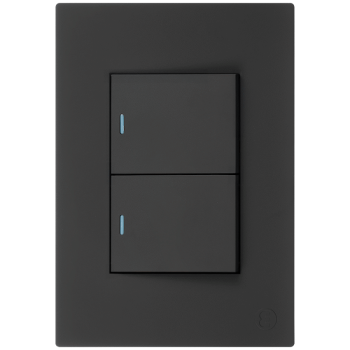 Ellies 2 Lever 2 Way Switch 2x4 (60mmx100mm) -BK