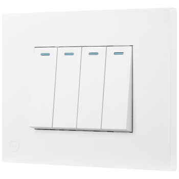 Ellies 4 Lever 2 Way Switch 2x4 (60mmx100mm) -WT