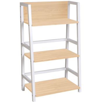 Everfurn Orchid Bookshelf with Powder-Coated Steel Frame