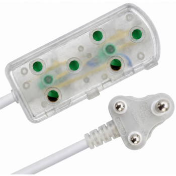 Ellies 2 Way Light Duty Coloured Extension Lead -3M