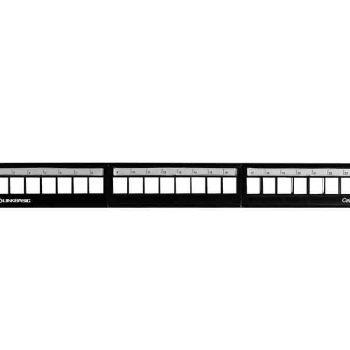 Linkbasic 24 Port Cat6a Rack Mount Patch Panel