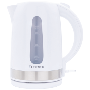 Elektra 1.7l Plastic Kettle - White