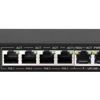 Scoop 6 Port Fast Ethernet 4 PoE 60W Switch