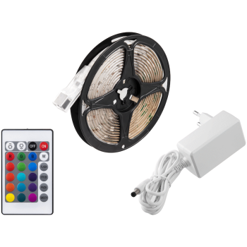 Switched 3m RGB LED Strip Light Kit