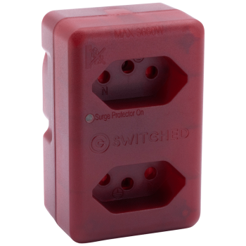 Switched High Surge 2-Way Network Router Safe Adaptor
