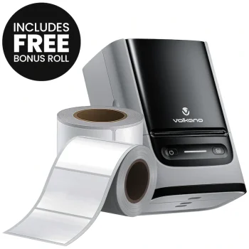 Volkano LabelPro Duo Series Thermal Dual Size Label Printer Combo