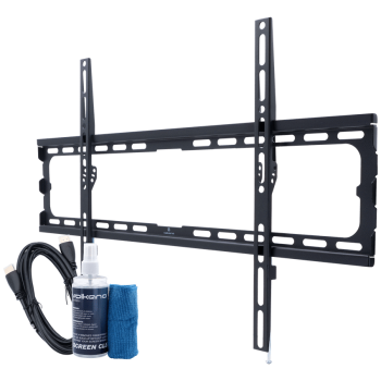 Volkano Steel Series Fixed TV Wall Mount Bundle for up to 86" TVs