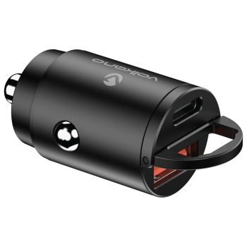 Volkano Obscurix Series 30w PD Dual USB-A and USB-C Ultra Small Car Charger