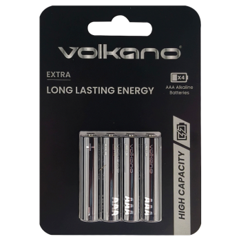 Volkano Extra series Alkaline Batteries AAA pack of 4