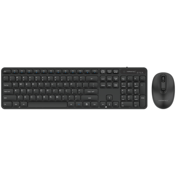 VolkanoX Garnet Bluetooth Wireless Keyboard and Mouse Combo - Black