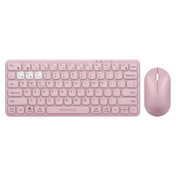 VolkanoX Blaze Bluetooth Wireless Keyboard and Mouse Combo - Rose