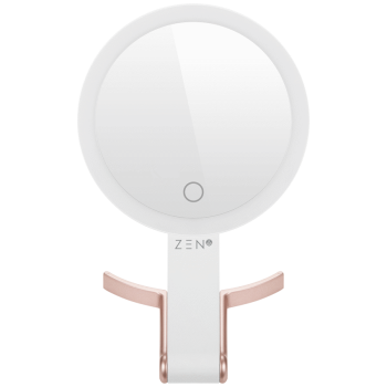 ZEN JestSet Series Portable Handheld LED Mirror - White